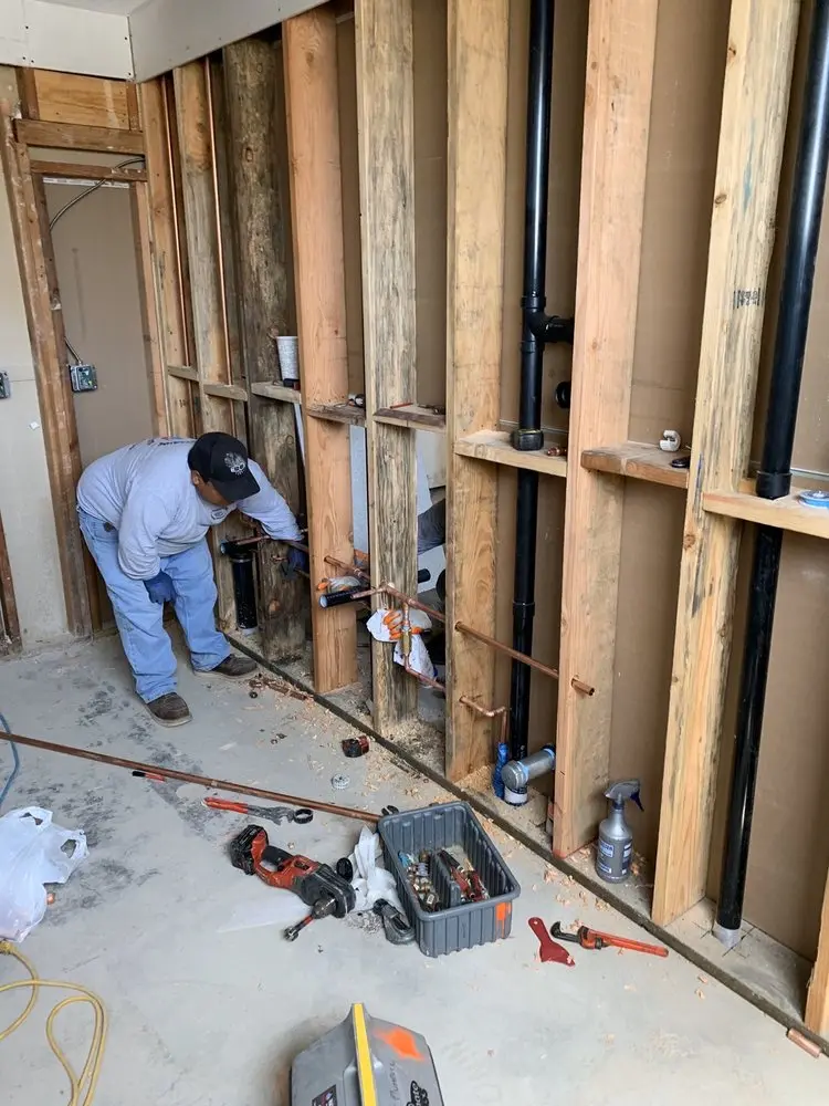 Commercial rough-in plumbing for Water Heater Replacement in Mercer Island